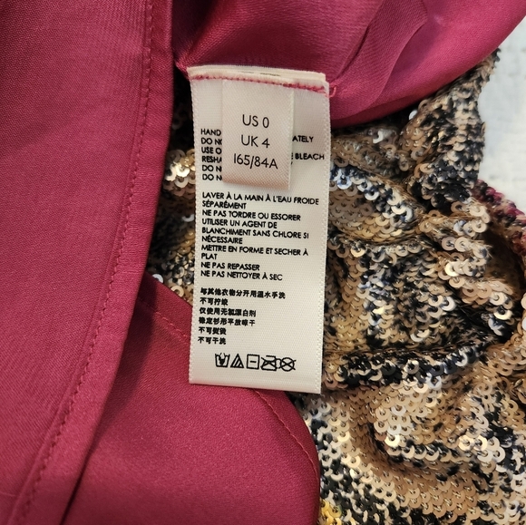 Anthropologie Sequins Shirt Size 0 - Picture 8 of 10